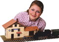 WALACHIA Nádraží vlakové W36 Hobby Kit DŘEVĚNÁ STAVEBNICE