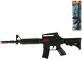 Samopal 45cm dětská zbraň s mechanickým zvukem jiskřící
