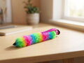 Propiska dětská Glamour Jumbo 28cm chlupatá duhová