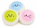 Knedlíček Kawai Squishy Dumpling mačkací antistresový knedlík 3ks v košíku