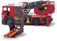 DICKIE Auto hasičské Scania hasiči 35cm stříká vodu na baterie Světlo Zvuk