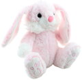 PLYŠ Králík růžový sedící 23cm *PLYŠOVÉ HRAČKY*