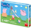 DINO Hra 2v1 Peppa Pig Člověče, nezlob se! + Žebříky a skluzavky *SPOLEČENSKÉ HRY*