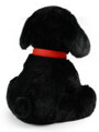 PLYŠ Pes labrador černý 28cm sedící s vodítkem Eco-Friendly *PLYŠOVÉ HRAČKY*