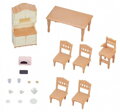 Sylvanian Families jídelna stůl s židlemi a kredencí nábytek doplněk k herním sadám
