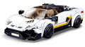 SLUBAN Model Bricks Auto bílý italský sporťák 276 dílků + 2 figurky STAVEBNICE