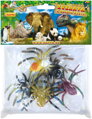 Zvířata pavouk exotický 8cm plastové figurky zvířátka set 5ks v sáčku