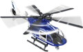 Vrtulník policejní modrá helikoptera Policie na baterie Světlo Zvuk