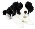 PLYŠ Pes Border Kolie 45cm ležící Eco-Friendly *PLYŠOVÉ HRAČKY*