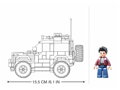 SLUBAN Model Bricks Auto anglický vůz SUV 317 dílků + 1 figurka STAVEBNICE