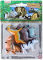 Zvířata domácí farma 5-6cm plastové figurky zvířátka set 6ks blistr