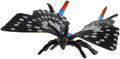 Motýl tropický Papilio / Otakárek černo-šedivý 6cm zvířátko plastová figurka Zooted