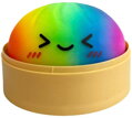 Knedlíček Squishy Dumpling duhový mačkací antistresový knedlík v košíku