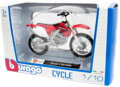 BBURAGO Motorka 12cm kovový model 1:18 různé druhy v krabici