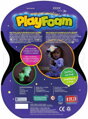 PlayFoam pěnová kuličková modelína set 4 barvy svítí ve tmě fosforeskuje