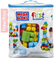 FISHER PRICE MEGA BLOKS Stavebnice 60 dílků v plastové tašce pro kluky