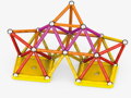 GEOMAG Classic oranžová 93 dílků Eko magnetická STAVEBNICE
