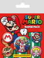 Odznaky kulaté Super Mario 2,5-4cm set 4ks