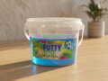Sliz Putty King 350g XXL zábavná hmota sliz s glitry v kbelíku 4 barvy