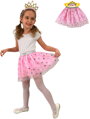 KARNEVAL Šaty princezna tutu sukýnka s čelenkou 3-7 let (104-130cm) *KOSTÝM*