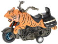 Motorka zvířátko safari 11cm na setrvačník 6 druhů plast
