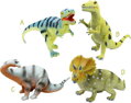 Zvířata dinosauři 23cm realistické figurky zvířátka 6 druhů pryž
