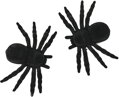Pavouk černý 11cm halloween dekorace set 2ks na kartě