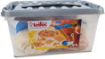 TEIFOC Startovací set 100 dílků pálené cihličky s maltou v boxu 1000 STAVEBNICE