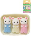 Sylvanian Families Myšky trojčata v košíku set 3 figurky v krabici