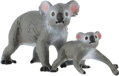 Medvídek koala s mládětem 13cm zvířátko plastová figurka Zooted v sáčku