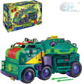 EP line Želvy Ninja tank laboratoř 10 funkcí 2v1 set s doplňky plast