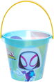 Pískový set Spiderman kyblík transparentní se sítkem a 2 nástroji