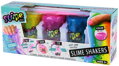 Slime Play výroba slizu kreativní set 3 kelímky se třpytkami a dino figurkou