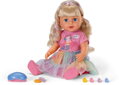 ZAPF BABY BORN Panenka Carla 43cm set s kadeřnickými doplňky