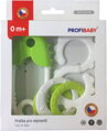 PROFIBABY Baby chrastítko špendlík + osmička v krabici pro miminko plast