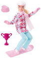 MATTEL BRB Panenka Barbie zimní sporty 4 druhy