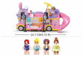SLUBAN Girls Dream Autobus hudební karavan 412 dílků + 4 figurky STAVEBNICE