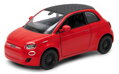 KINSMART Auto model 1:28 FIAT 500e kov zpětný chod 12cm 4 barvy