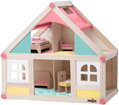 WOODY DŘEVO Domeček malý se 2 panenkami a doplňky *DŘEVĚNÉ HRAČKY*