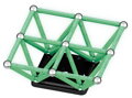 GEOMAG Glow 60 dílků ve tmě svítící Eko magnetická STAVEBNICE