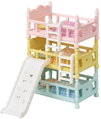 Sylvanian Families třípatrová postel se skluzavkou nábytek doplněk k herním sadám