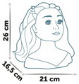 SMOBY Česací hlava My Beauty blondýnka kadeřnický set s doplňky