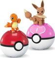 Pokémon Megablok set 2x Pokéball Eevee + Charmender stavebnice 40 dílků