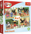 TREFL PUZZLE 4v1 Bingův šťastný den 29x21cm 71 dílků skládačka