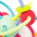 BABY MIX Kousátko s chrastítkem silikonové pro miminko
