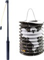 Lampion válec 15cm Halloween duch na svíčku / žárovku s hůlkou na baterie Světlo