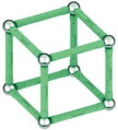 GEOMAG Glow 25 dílků ve tmě svítící Eko magnetická STAVEBNICE