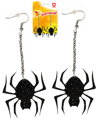 KARNEVAL Náušnice pavouk 1 pár *KARNEVALOVÝ DOPLNĚK*