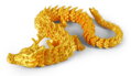 Magický čínský drak 3D Print zvířátko plastové 3 barvy