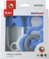PROFIBABY Baby chrastítko špendlík + osmička v krabici pro miminko plast